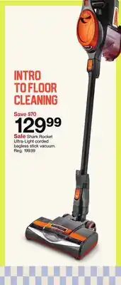 Target Shark Rocket Ultra-Light corded bagless stick vacuum offer