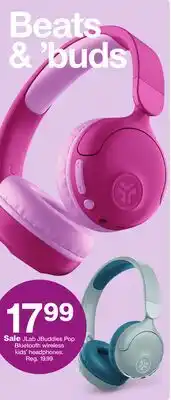 Target JLab JBuddies Pop Bluetooth wireless kids' headphones offer