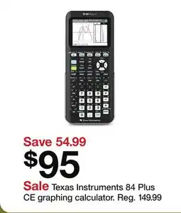 Target Texas Instruments 84 Plus CE graphing calculator offer