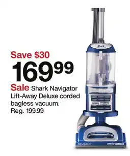 Target Shark Navigator Lift-Away Deluxe corded bagless vacuum offer