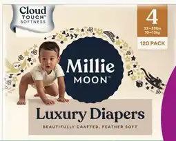 Target Millie Moon 120-ct luxury diapers offer