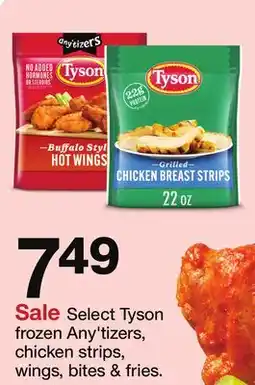 Target Tyson frozen Any'tizers, chicken strips, wings, bites & fries offer