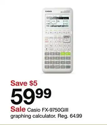 Target Casio FX graphing calculator offer