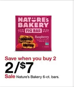 Target Nature's Bakery 6-ct. bars offer