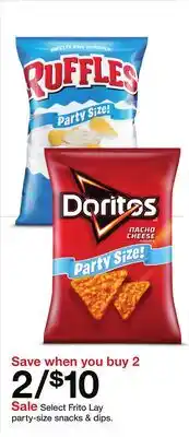 Target Select Frito Lay party-size snacks & dips offer