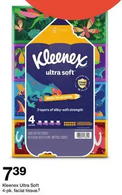 Target Kleenex Ultra Soft 4-pk. facial tissue.† offer