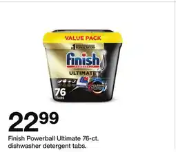 Target Finish Powerball Ultimate 76-ct. dishwasher detergent tabs offer