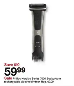 Target Philips Norelco Series 7000 Bodygroom rechargeable electric trimmer offer