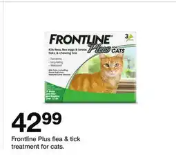 Target Frontline Plus flea & tick treatment for cats offer