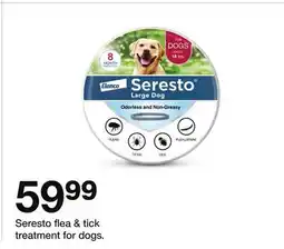 Target Seresto flea & tick treatment for dogs offer