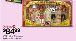Target WWE Hall of Champions 4-pack collectibles set offer