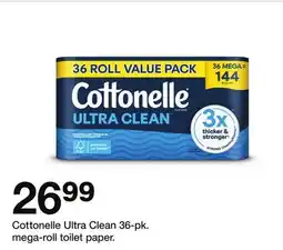 Target Cottonelle Ultra Clean 36-pk. mega-roll toilet paper offer