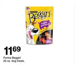 Target Purina Beggin' 25-oz. dog treats offer