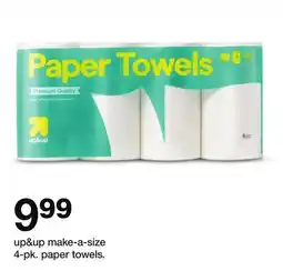 Target up&up make-a-size 4-pk. paper towels offer