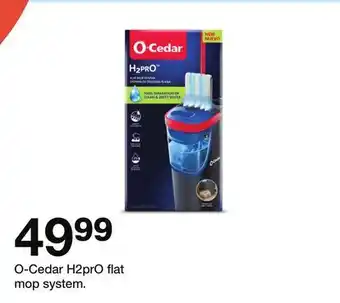 Target O-Cedar H2prO flat mop system offer