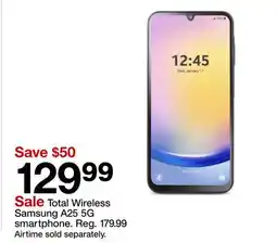 Target Total Wireless Samsung A25 5G smartphone offer