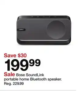Target Bose SoundLink portable home Bluetooth speaker offer