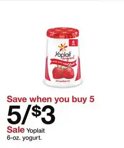 Target Yoplait 6-oz. yogurt offer