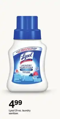 Target Lysol 21-oz. laundry sanitizer offer