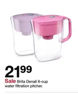 Target Brita Denali 6-cup water filtration pitcher offer