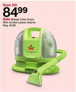 Target Bissell Little Green Mini corded carpet cleaner offer