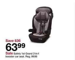 Target Safety 1st Grand 2-in-1 booster car seat offer