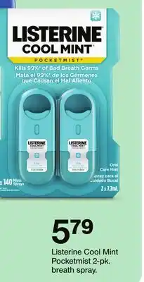 Target Listerine Cool Mint Pocketmist breath spray offer