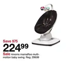 Target 4moms mamaRoo multi-motion baby swing offer