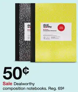 Target Dealworthy composition notebooks offer