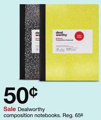 Target Dealworthy composition notebooks offer