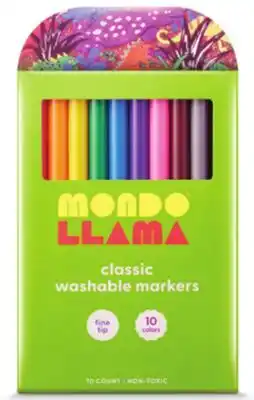 Target Mondo Llama 10-ct. fine tip markers offer