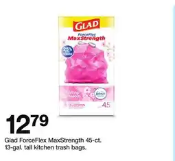 Target Glad ForceFlex MaxStrength 45 - ct. 13 - gal. tall kitchen trash bags offer