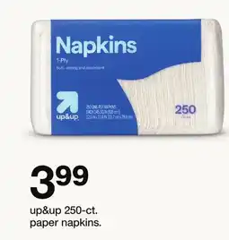 Target up & up 250-ct. paper napkins offer