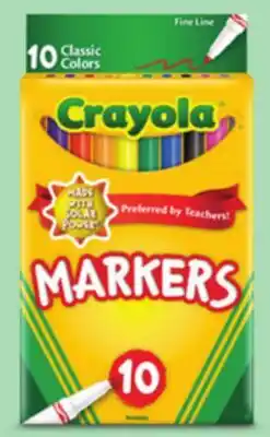 Target Crayola 10-ct. fine markers offer