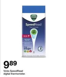 Target Vicks SpeedRead digital thermometer offer