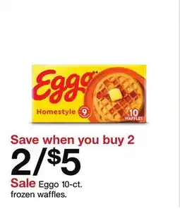 Target Eggo 10-ct. frozen waffles offer