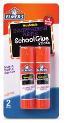 Target Elmer's 2-ct. purple glue sticks offer