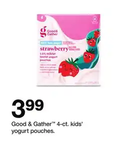 Target Good & Gather 4-ct. kids' yogurt pouches offer