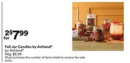 Michaels Fall Jar Candles by Ashland by Ashland offer