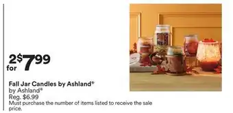 Michaels Fall Jar Candles by Ashland by Ashland offer