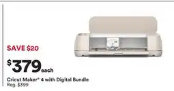 Michaels Cricut Maker 4 with Digital Bundle offer