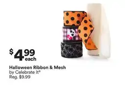 Michaels Halloween Ribbon & Mesh by Celebrate It offer