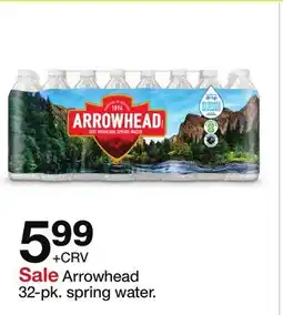 Target Arrowhead 32-pk. spring water offer