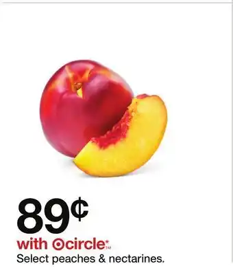 Target peaches & nectarines offer