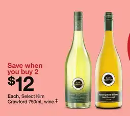 Target Kim Crawford 750mL wine.‡ offer