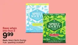 Target Spritz Society 4-pk. sparkling cocktails.‡ offer