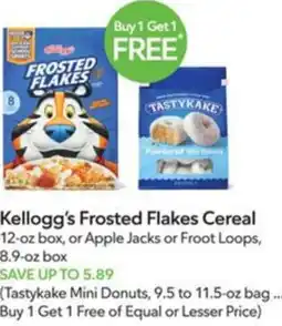 Publix Kellogg's Frosted Flakes Cereal offer