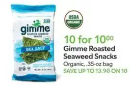 Publix Gimme Roasted Seaweed Snacks offer