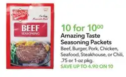 Publix Amazing Taste Seasoning Packets offer