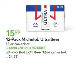 Publix 12-Pack Michelob Ultra Beer offer